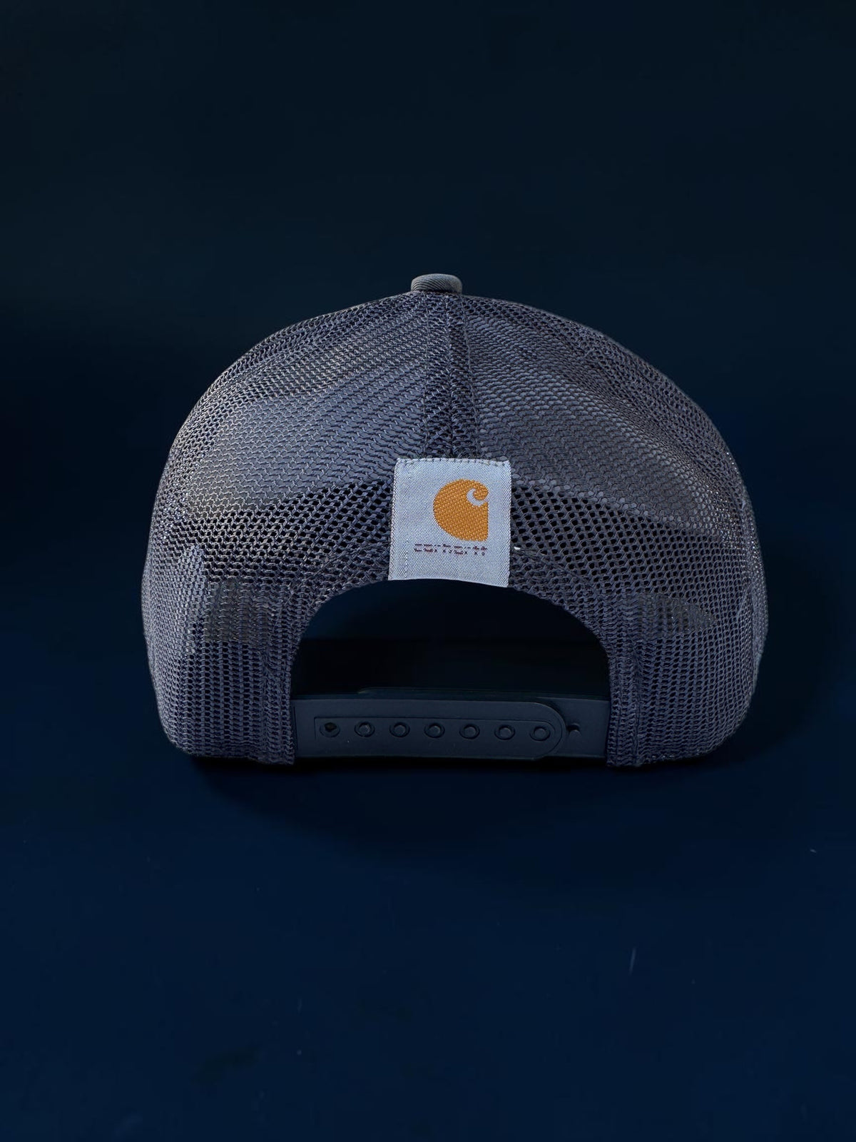 Grey and Red Netted Back Trucker Hat