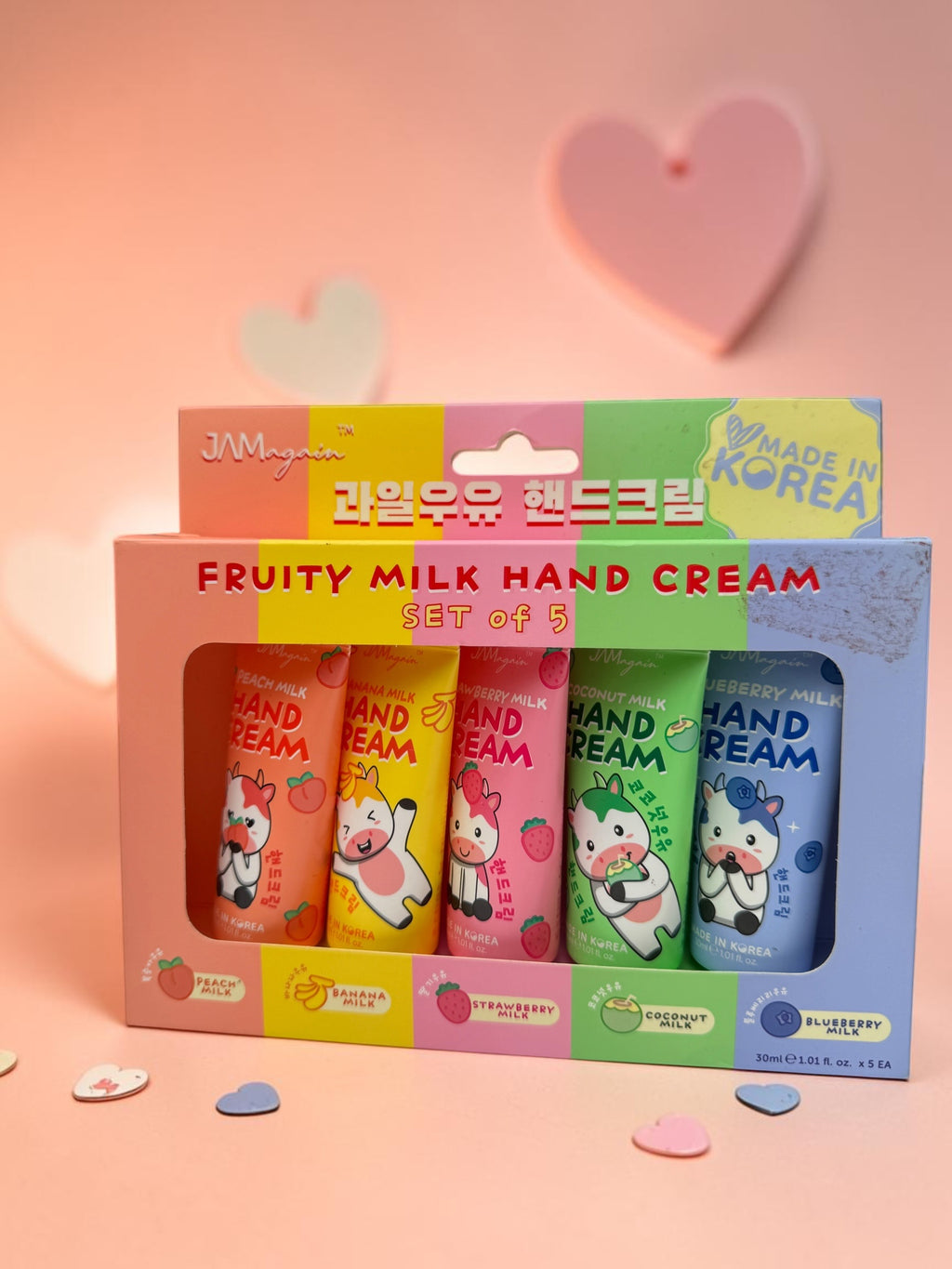 Fruity Milk Hand Cream Set Of 5