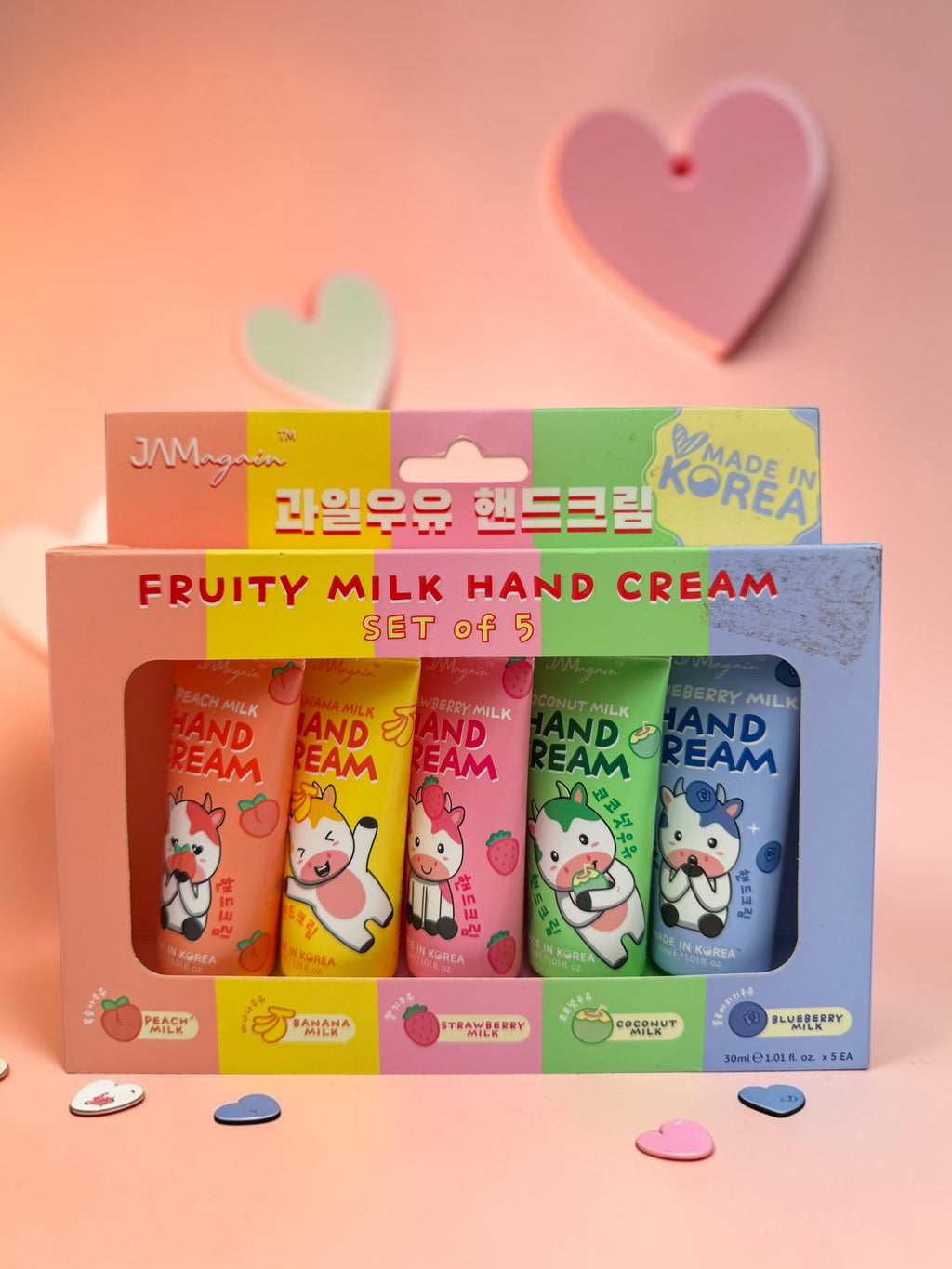 Fruity Milk Hand Cream Set Of 5