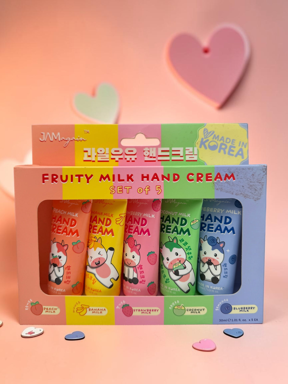 Fruity Milk Hand Cream Set Of 5