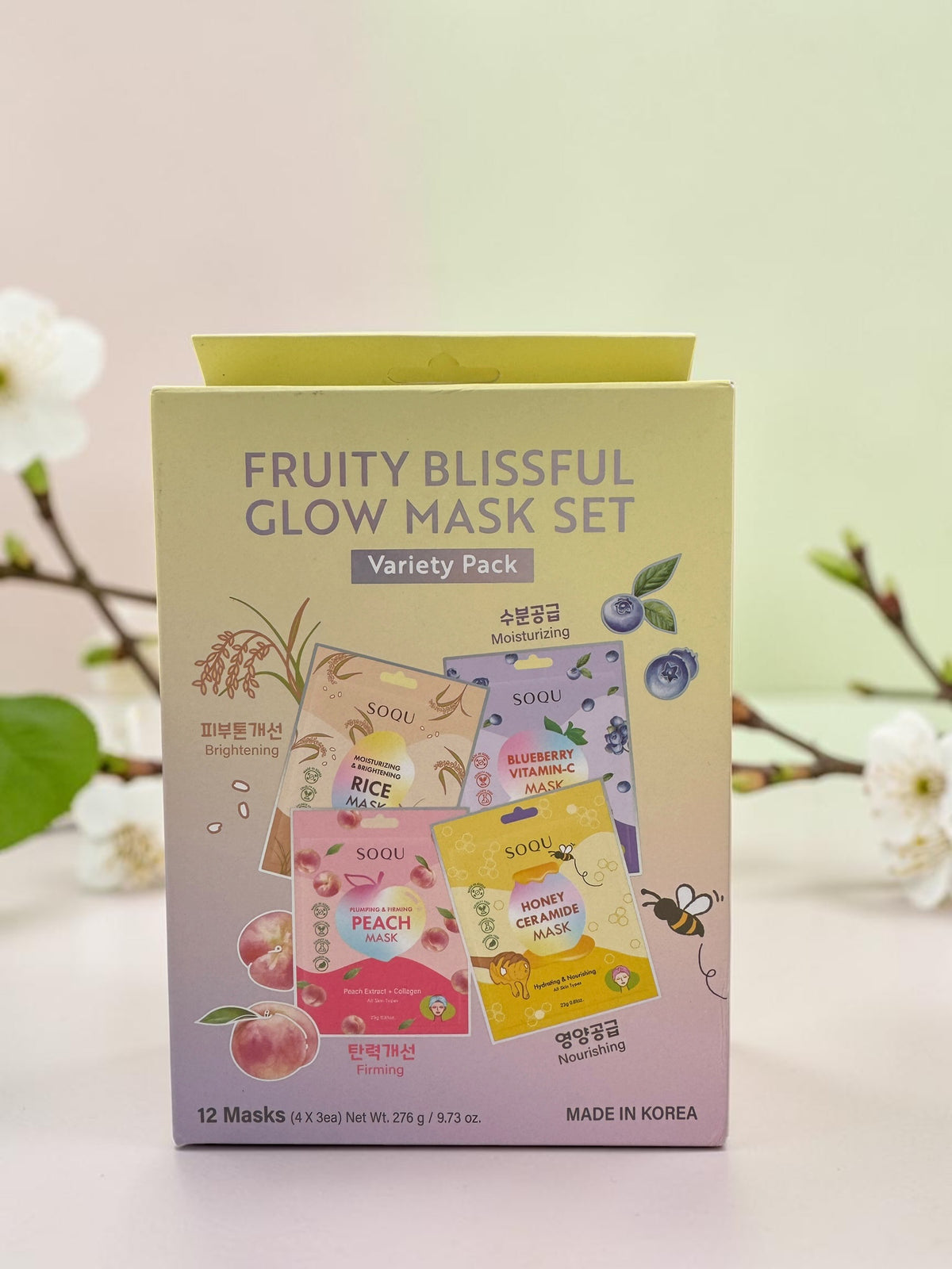 Fruity Blissful Glow Mask Set Made In Korea